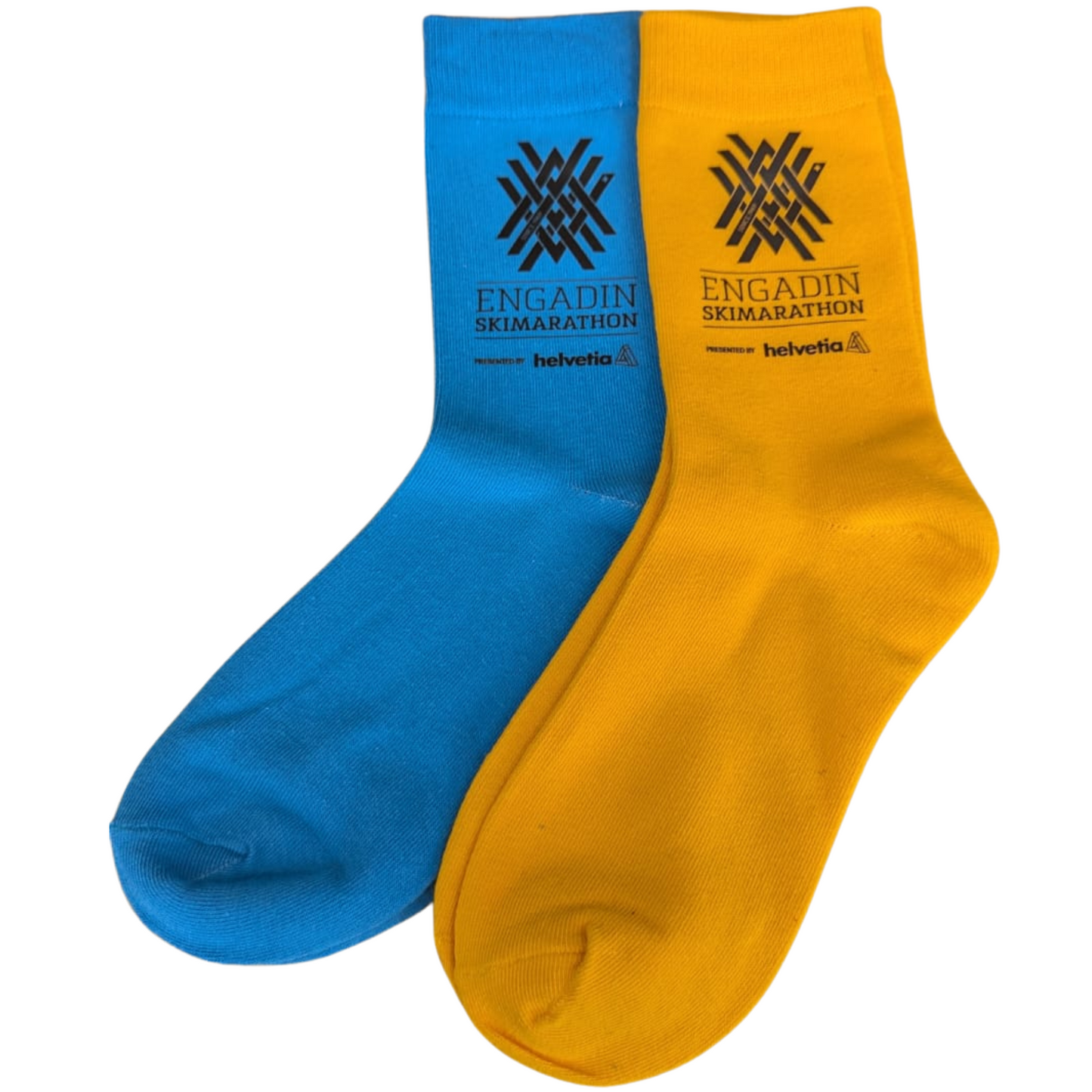 Socken gelb / blau