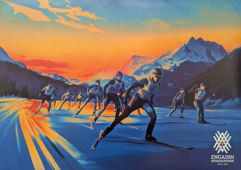 Plakat Key Visual Engadin Skimarathon 2026