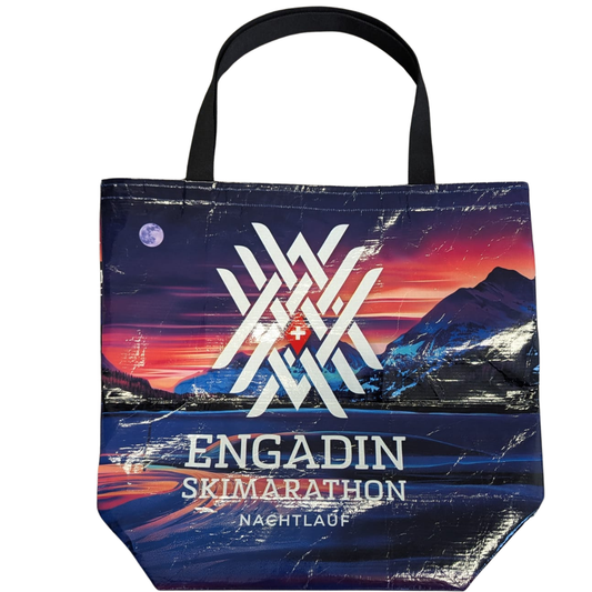 Upcycling Tasche Engadin Nachtlauf_Vorne